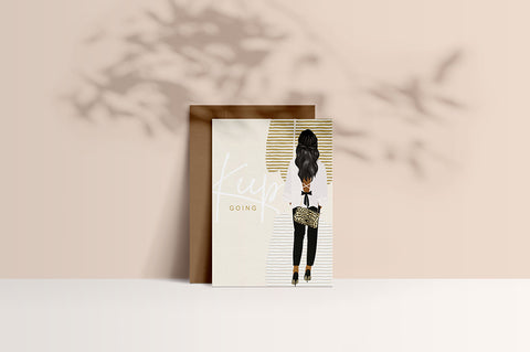 Keep Going⎪ African American Greeting Cards