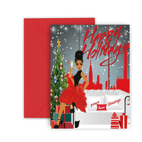 Happy Holidays⎪African American Greeting Cards Boxed Set